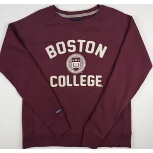Jansport Boston College Sweatshirt Mens Small Burgundy Crewneck